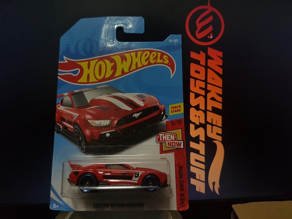 Hot Wheels THEN AND NOW NO. 8 CUSTOM 15 FORD MUSTANG RED BLACK