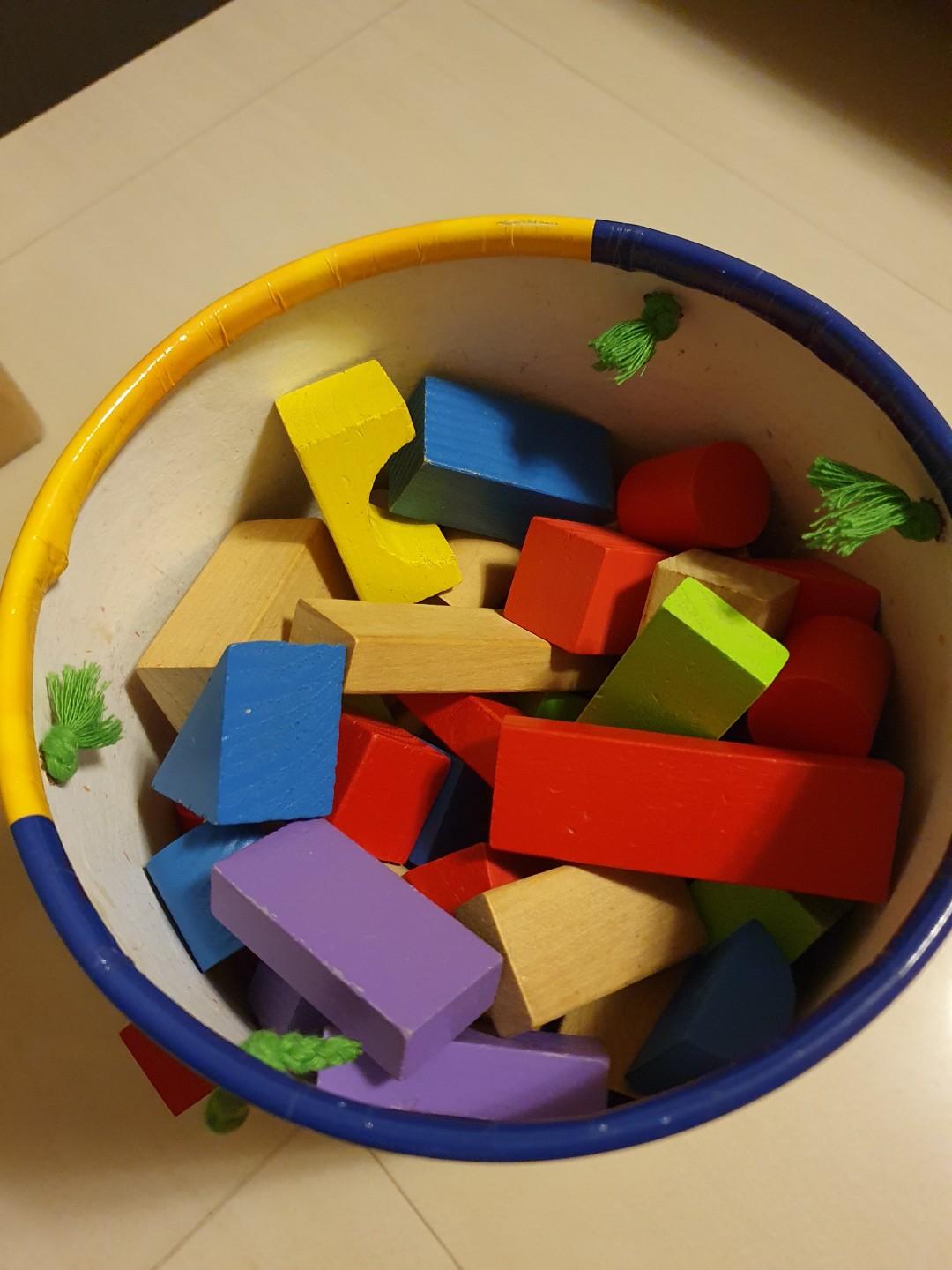 Imaginarium 150 Wooden Blocks building set, Hobbies & Toys, Toys