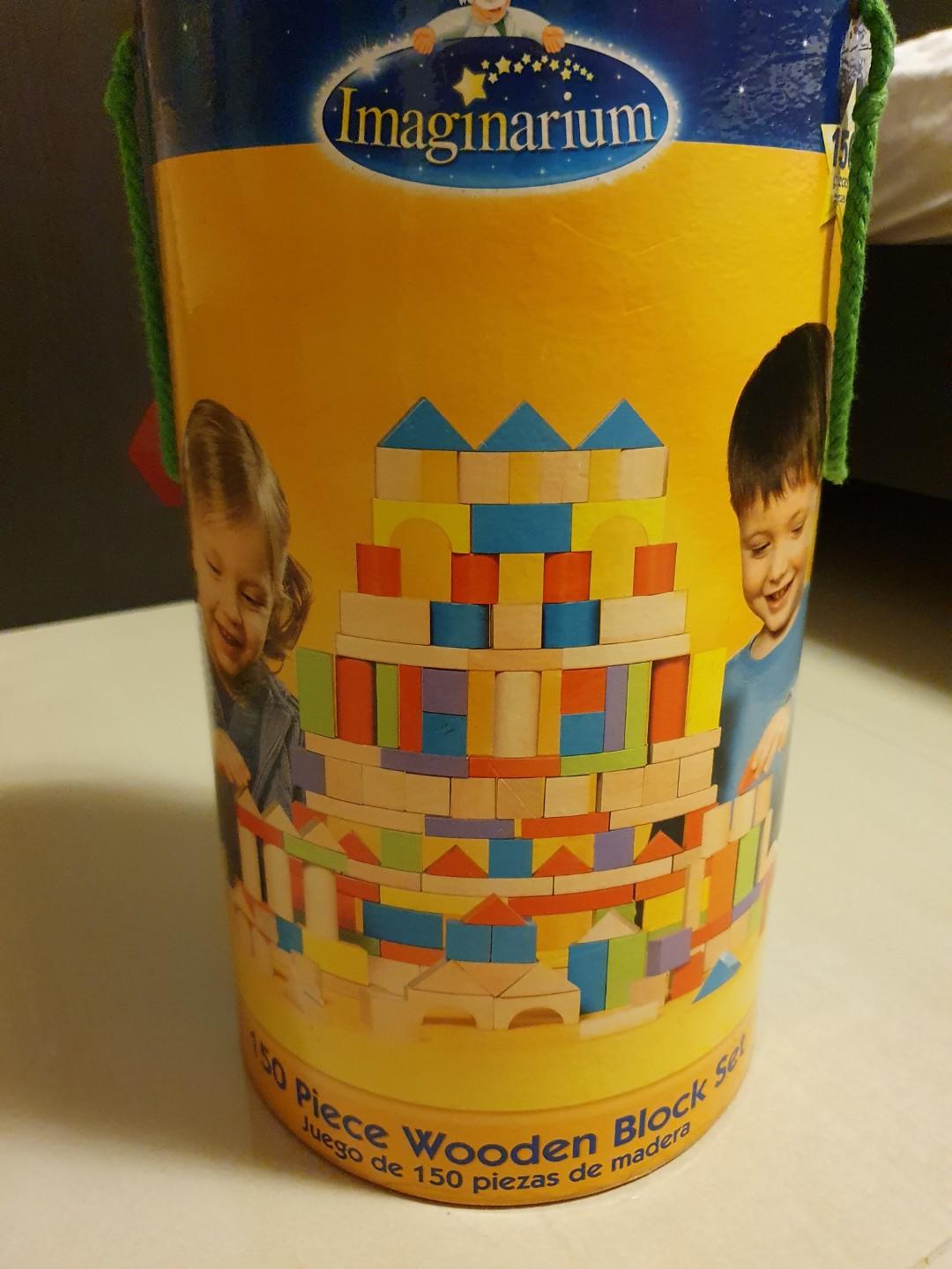 Imaginarium 150 Wooden Blocks building set, Hobbies & Toys, Toys