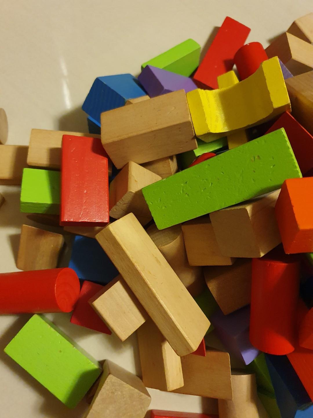 Imaginarium 150 Wooden Blocks building set, Hobbies & Toys, Toys