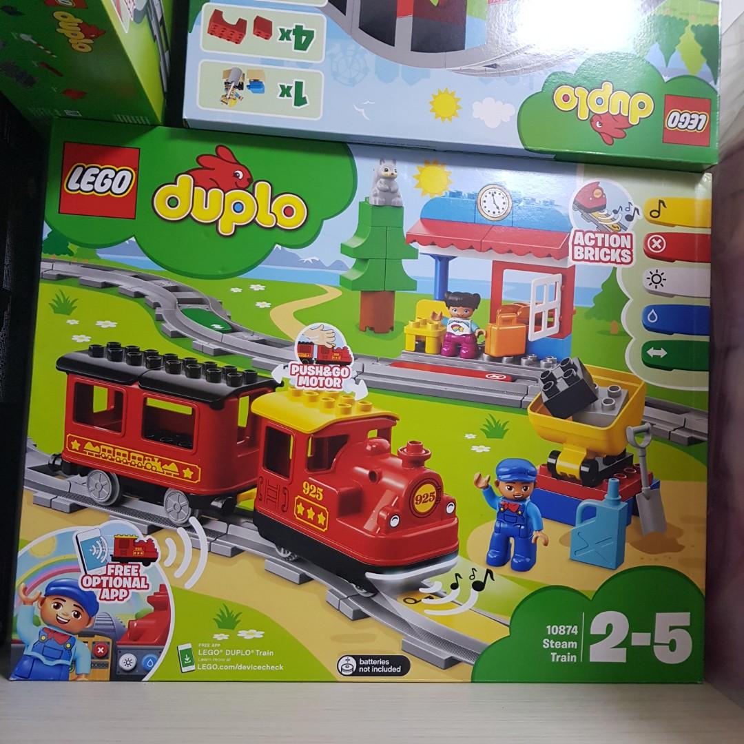 LEGO 10874, 10882, 10872 - Duplo, Train - Steam Train & Track - Building  Sets
