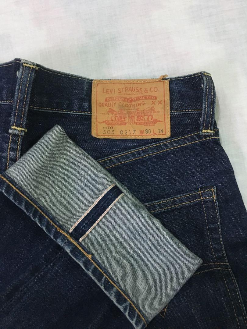 LEVIS 505 BIG E SELVEDGE JAPAN MADE Men s Fashion Bottoms Jeans