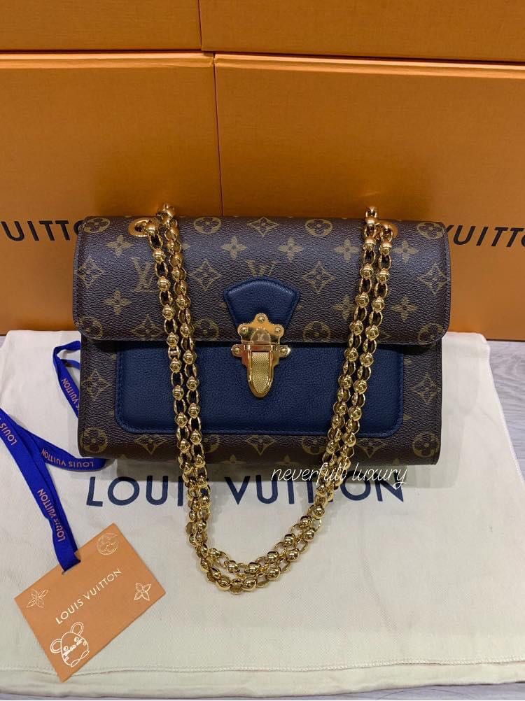 Louis Vuitton Victoire chain bag bleu marine – Lady Clara's Collection