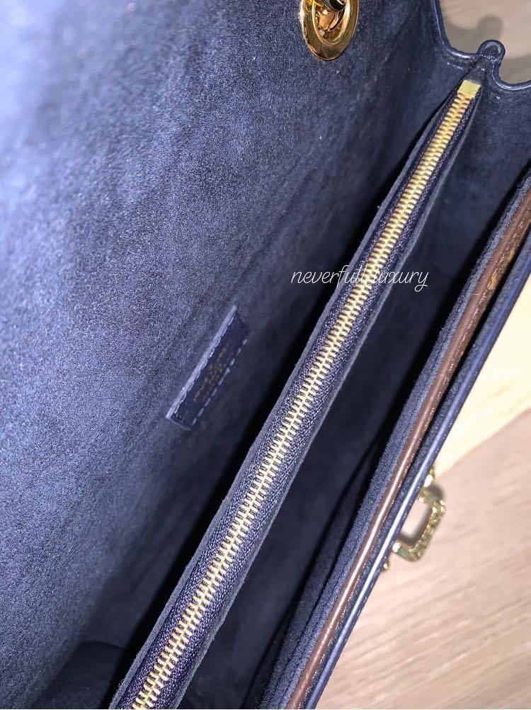 Louis Vuitton Victoire Bleu Marine Blue Monogram Canvas and Calfskin S -  MyDesignerly