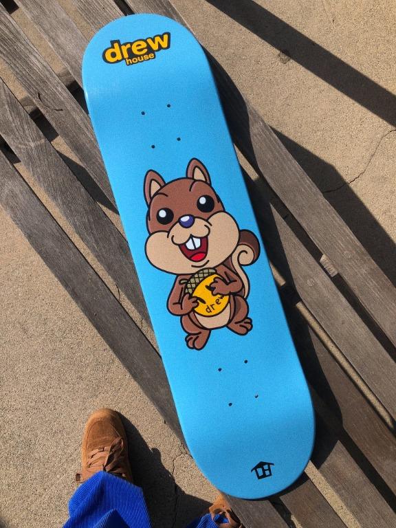 Mascot Skate Deck - Golden Yellow drew house 滑板黃色藍色松鼠