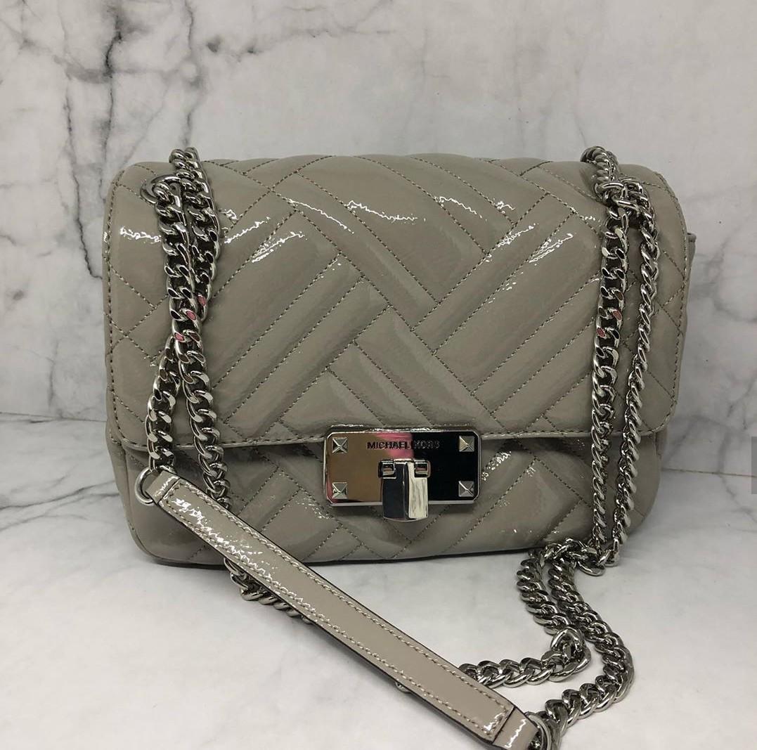 Michael kors peyton medium patent shoulder bag outlet