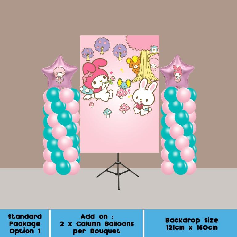 My Melody Theme Birthday Party Decorations Standard Package Rent Price Start From Option 1 63 80