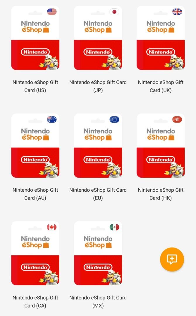 switch eshop gift games