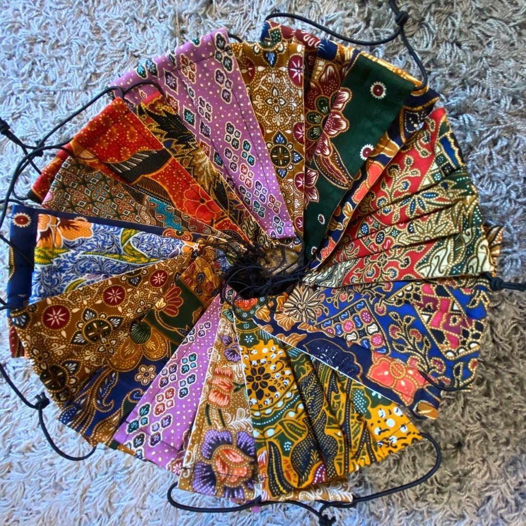 One Of A KInd BATIK Fabric Face Mask, Design & Craft ...