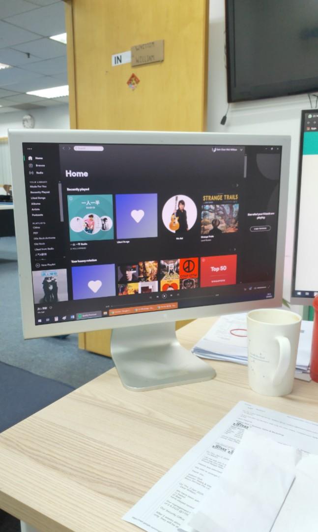 Original 09 Apple Cinema Display Inch With Adapter Electronics Computer Parts Accessories On Carousell