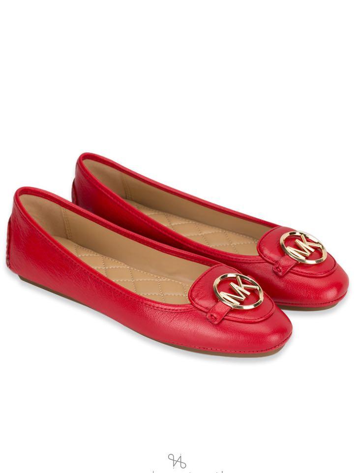 michael kors loafers womens red