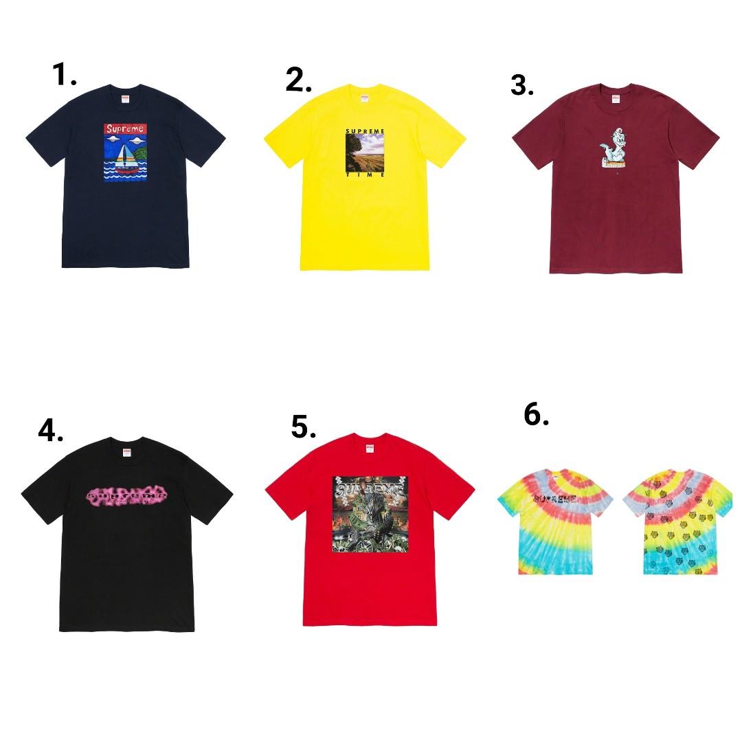 Supreme Summer 2020 T-Shirt Collection