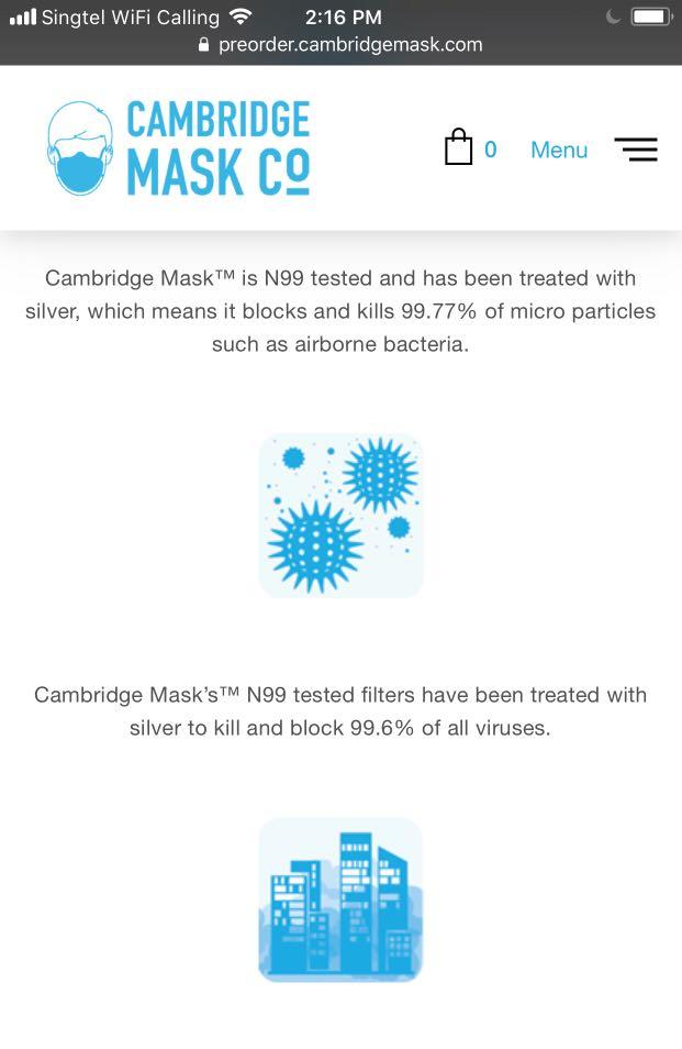 Reusable N99 (> N95) Cambridge masks, Health & Nutrition, Face Masks