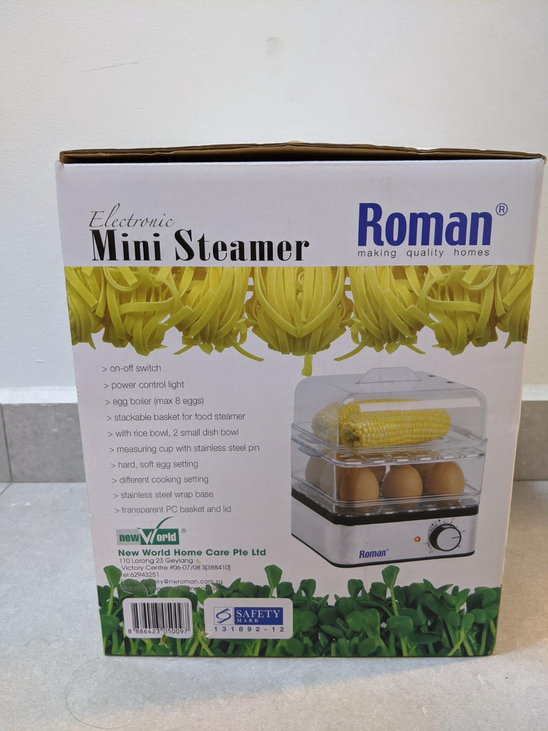 Roman Mini Steamer Electric Easy cooking, TV & Home Appliances, Kitchen