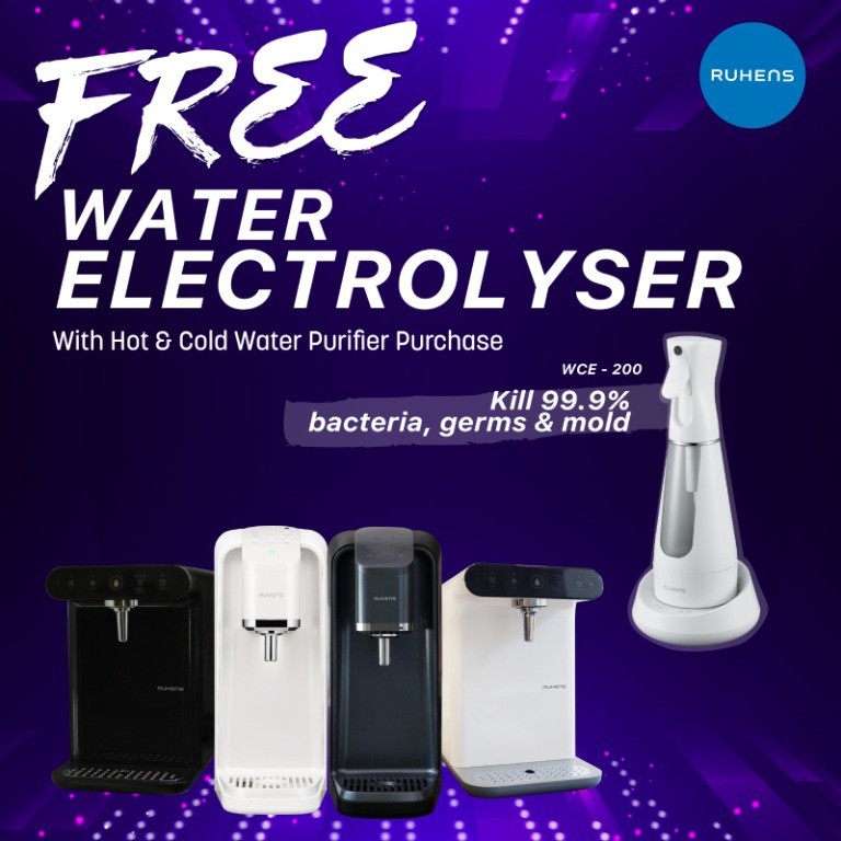 Ruhens Hot Cold Alkaline Water Dispenser TV Home Appliances