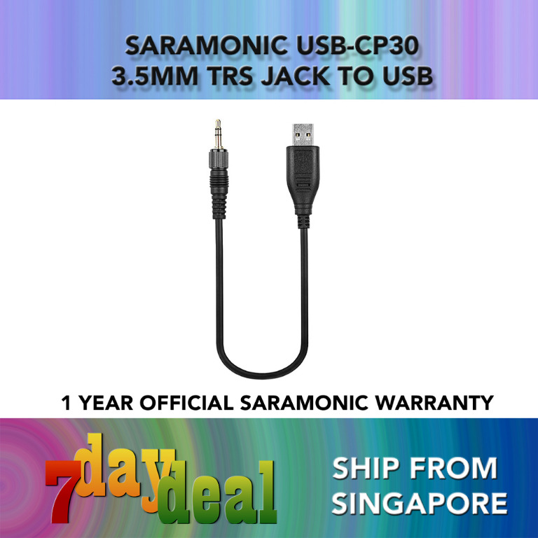 Audio cable Saramonic USB-CP30 – mini Jack TRS/ USB-A