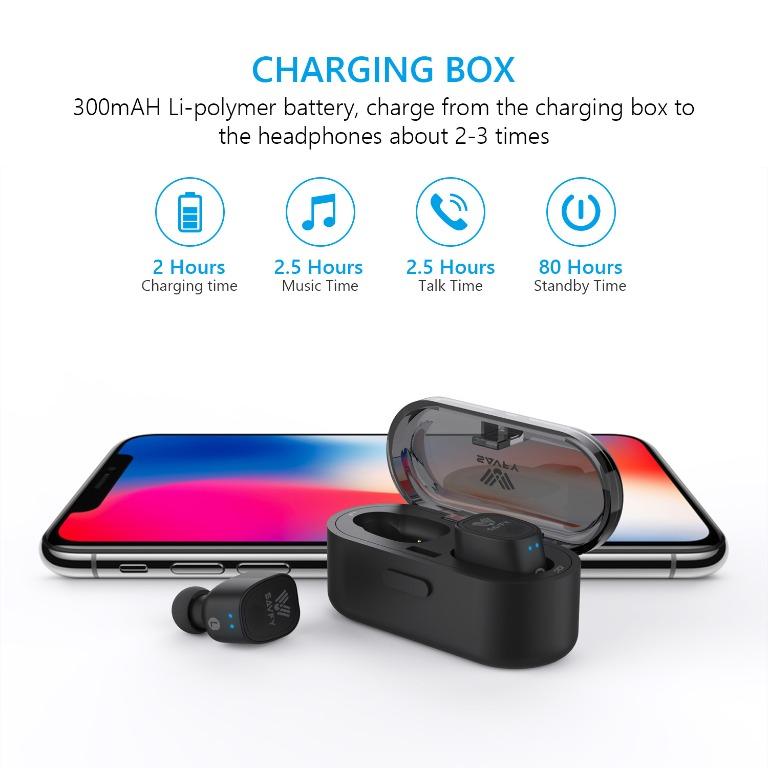 SAVFY® True Wireless Bluetooth Earbuds Cordless Hands-free Mini