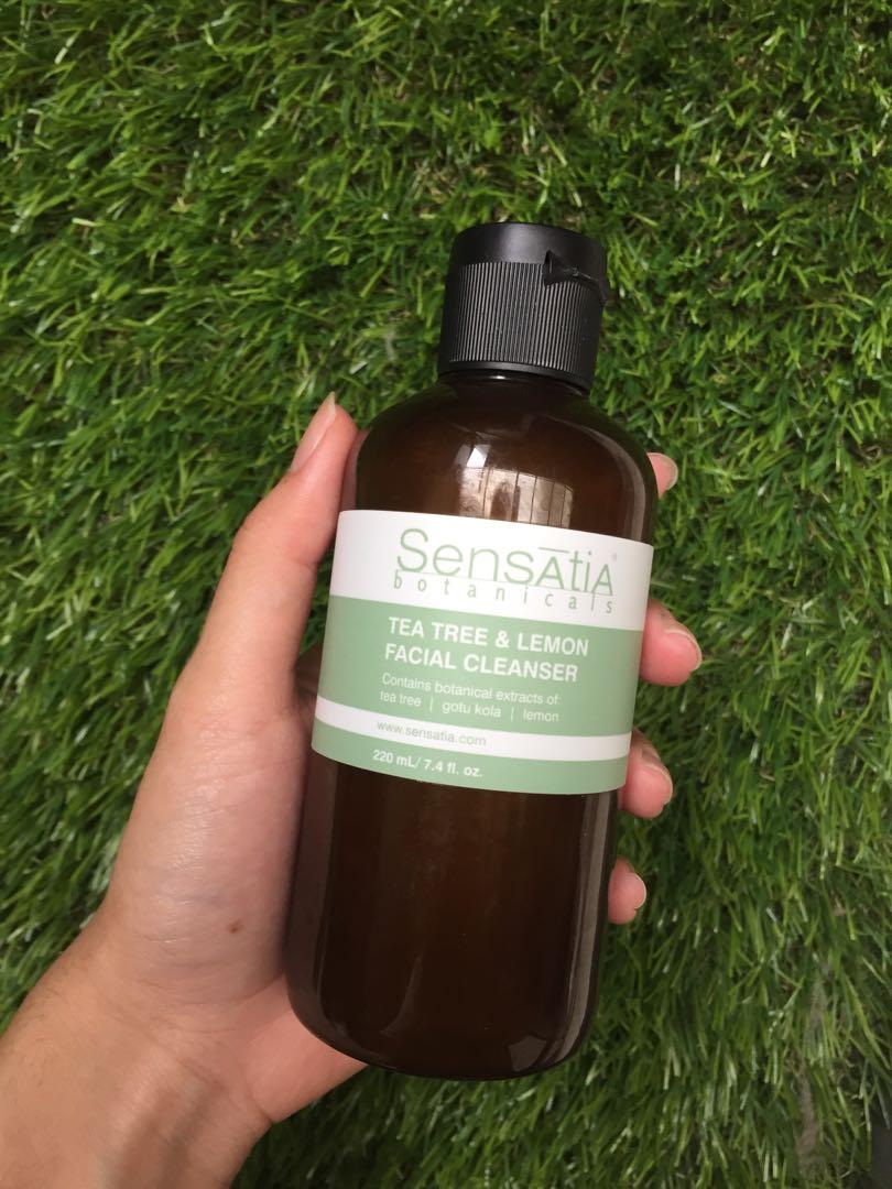 sensatia botanicals tea tree & lemon facial cleanser