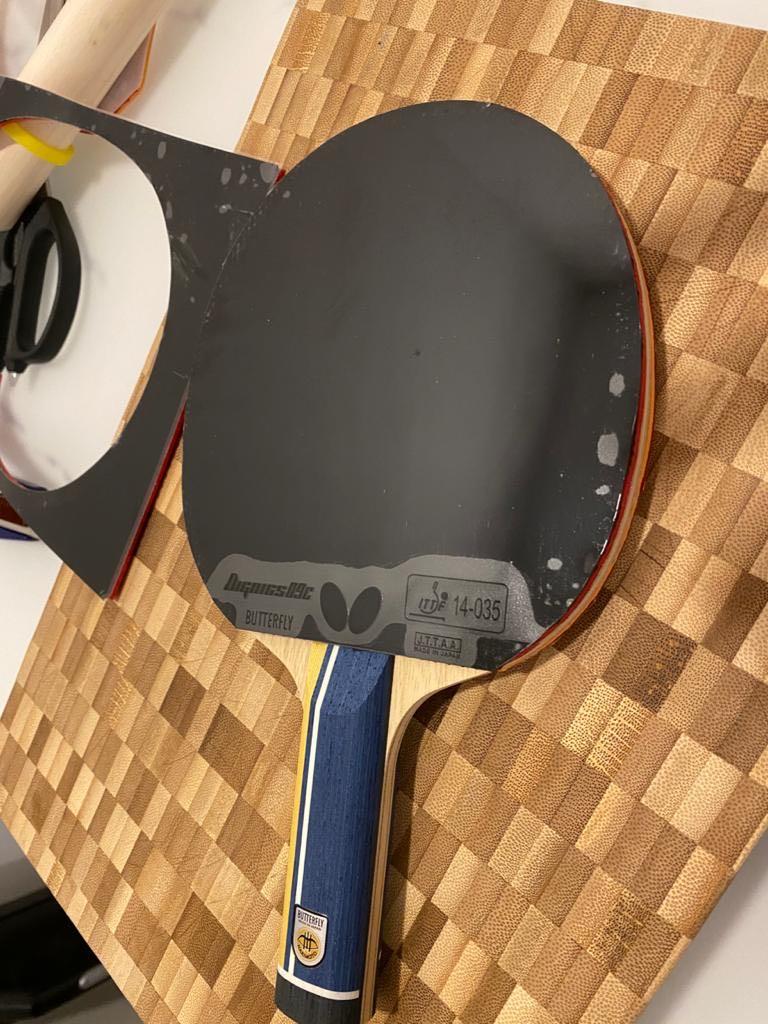 Table Tennis Professional rubber sticking pasting fixing service with