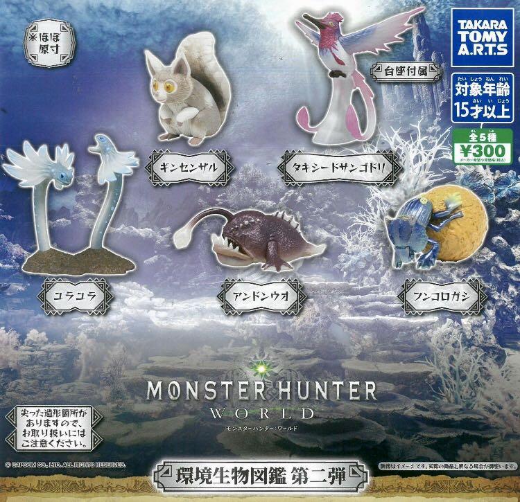 Takara モンスターハンターワールド環境生物図鑑第二弾monster Hunter World 魔物獵人世界環境生物圖鑑第2彈 全套5隻 19年 興趣及遊戲 玩具 遊戲類 Carousell