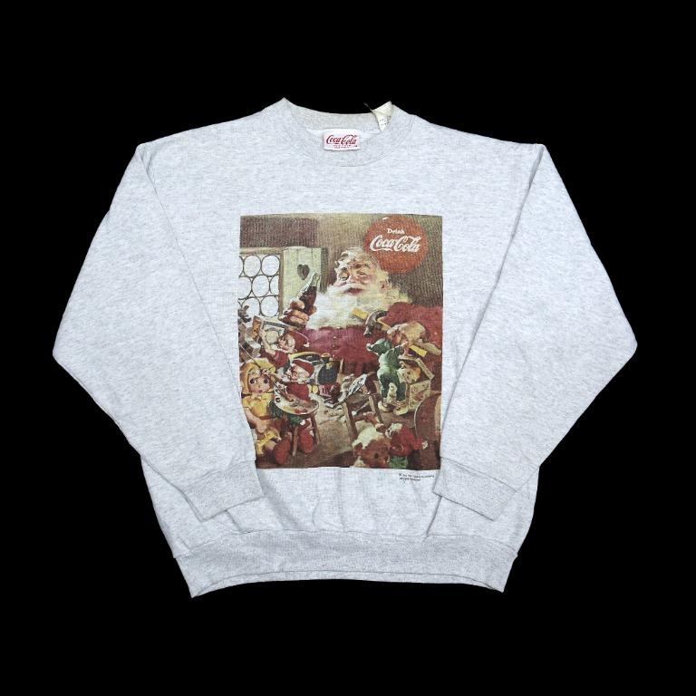 Vintage Coca Cola Santa Christmas Ads Sweater Men S Fashion