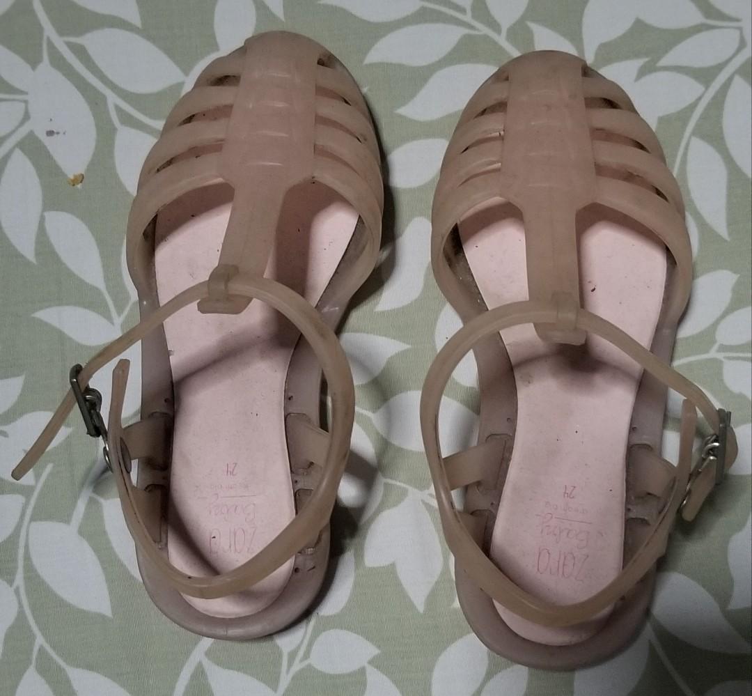 zara jelly sandals