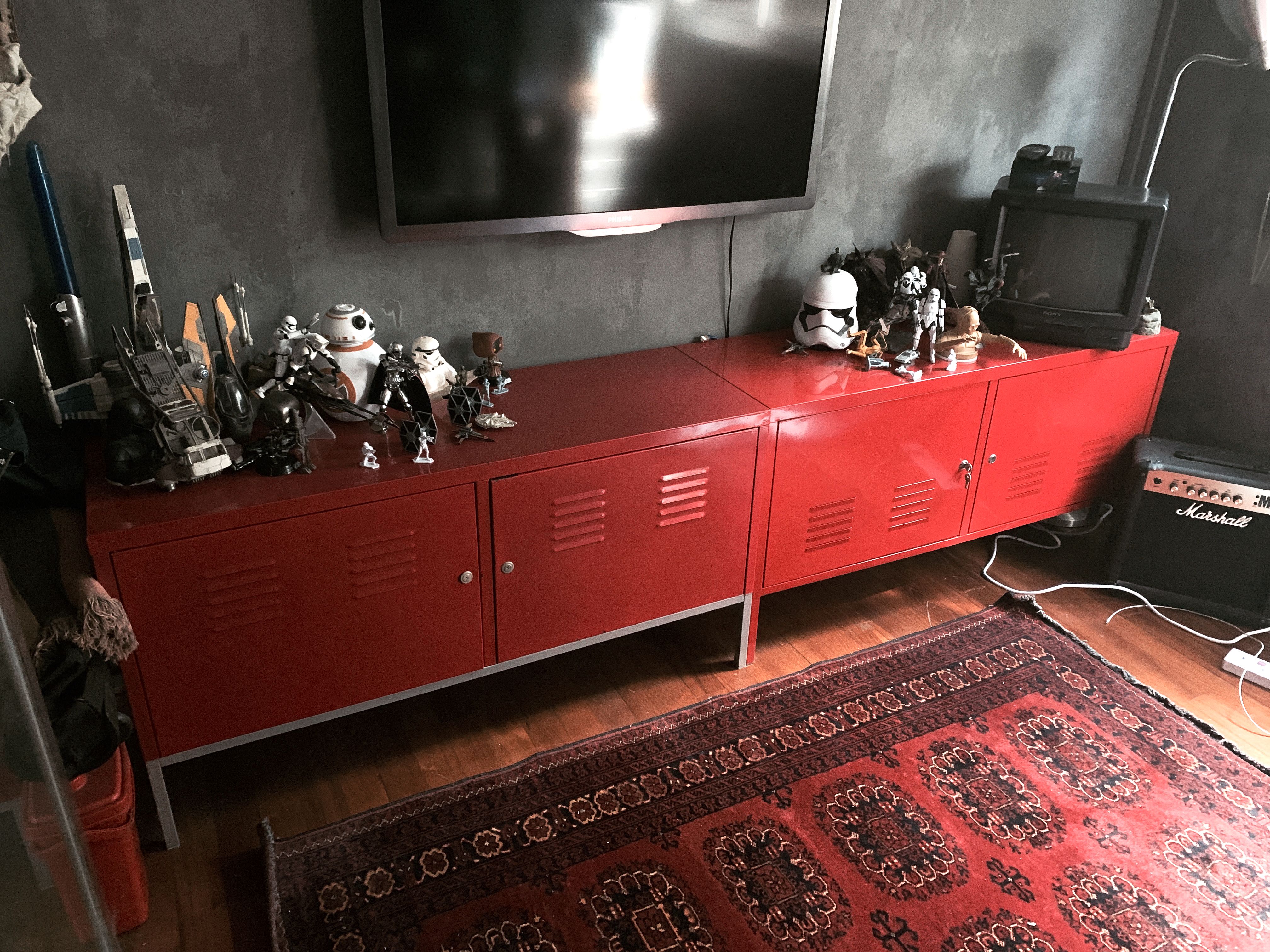 2x Red Tv Console From Ikea Furniture Others On Carousell
