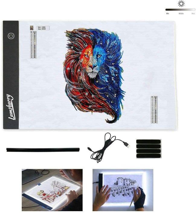 A4 Led Light Box Brightness Adjustable Diamond Painting Light Pad
