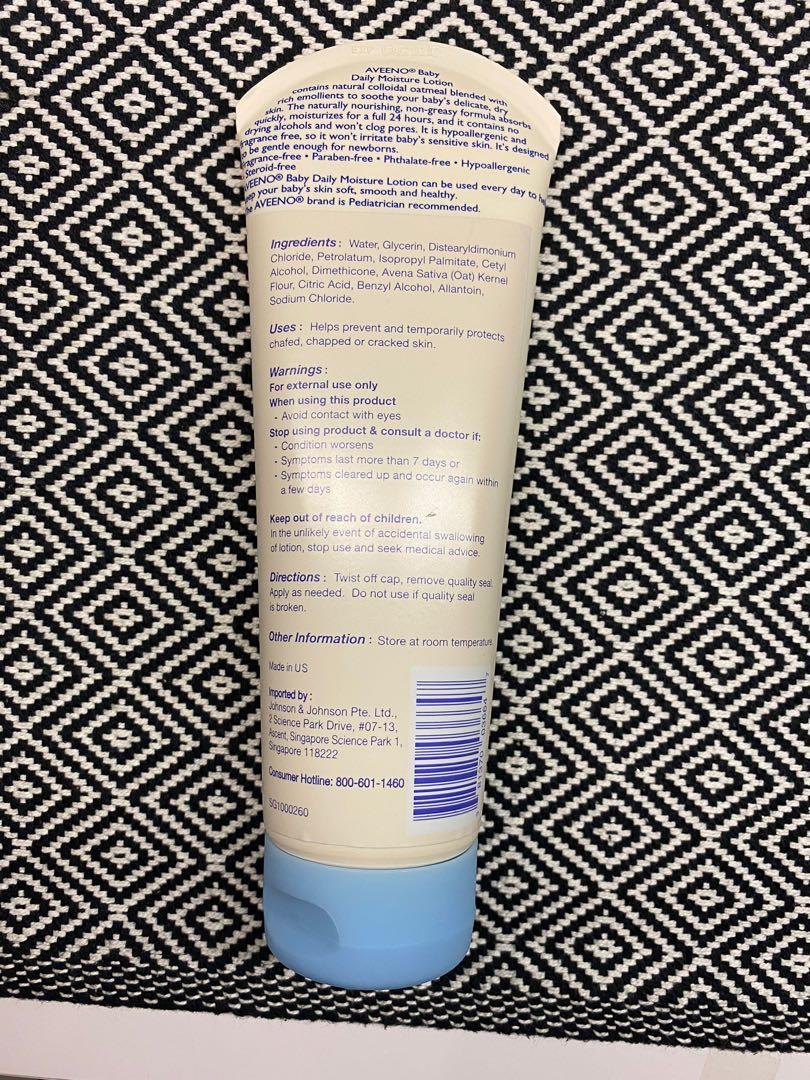 aveeno baby daily moisture lotion ingredients