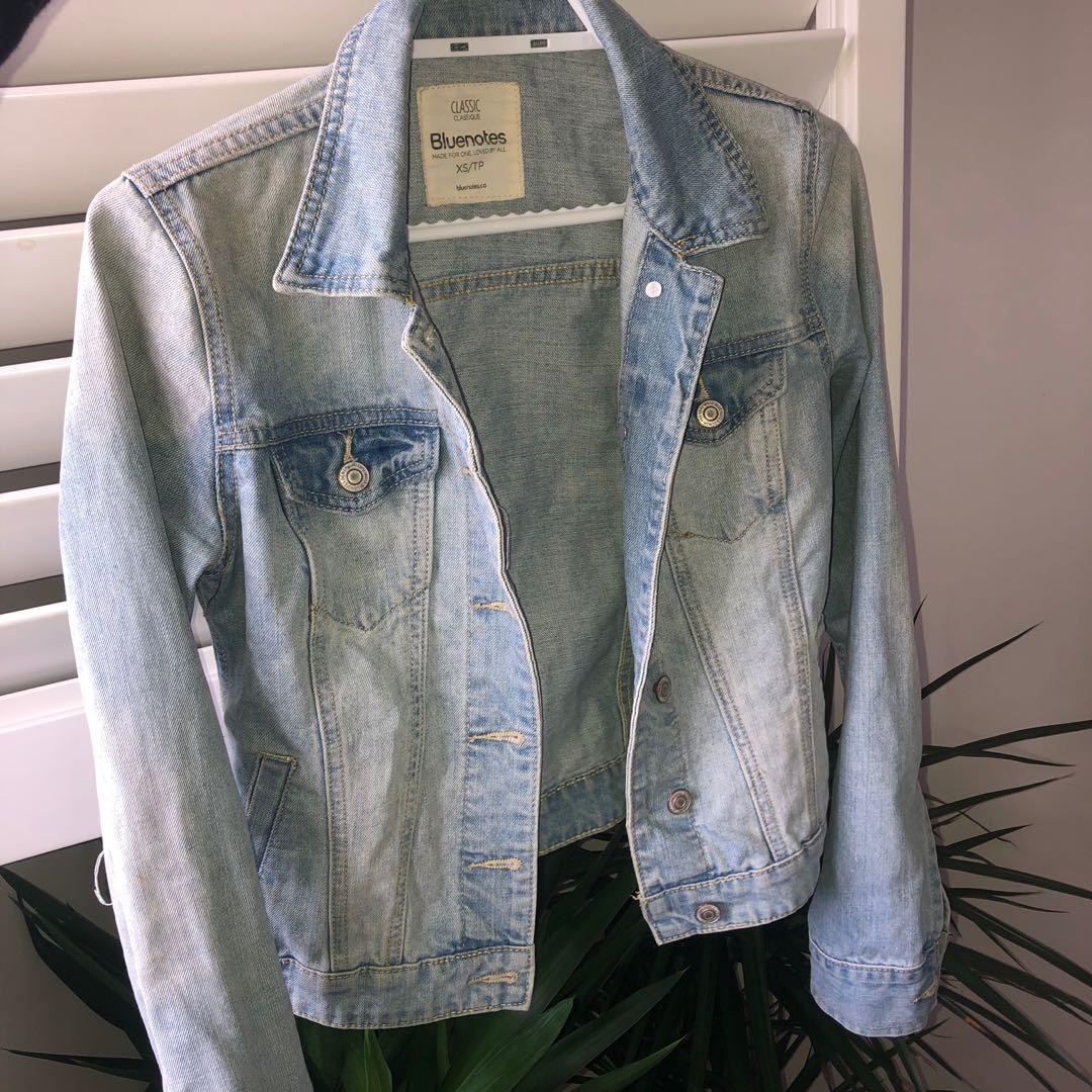 Blue Notes xs Jean jacket Women s Fashion Clothes on Carousell