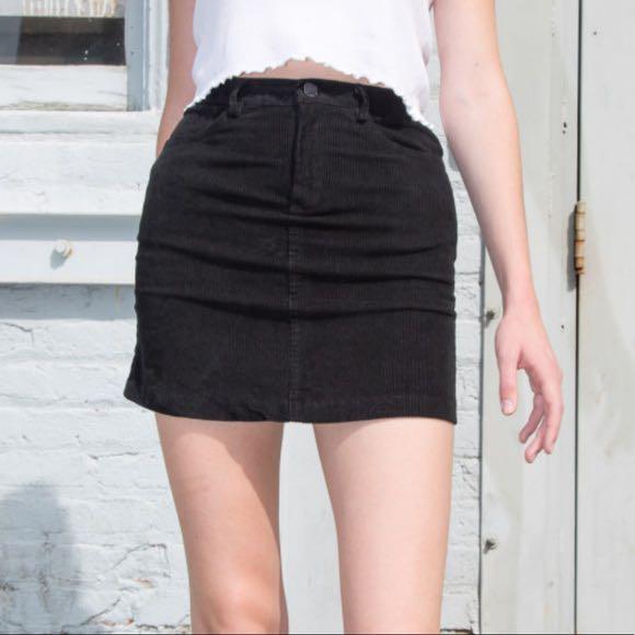 Black brandy 2025 corduroy skirt