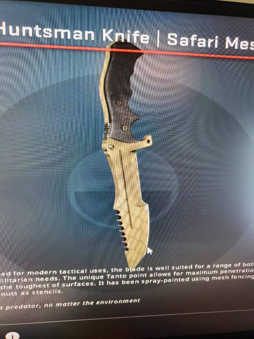 huntsman knife safari mesh