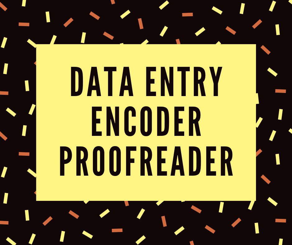 Data Entry, Encoder, Proofreader, Everything Else, Others on Carousell
