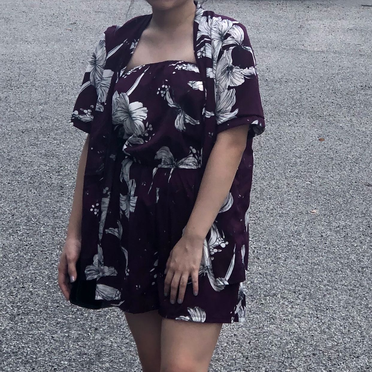 cardigan with romper