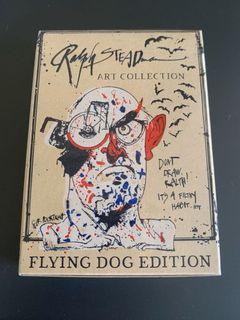 Flying dog playing cards