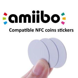 [Free Ship] Amiibo Compatible NFC coin sticker (1 piece)