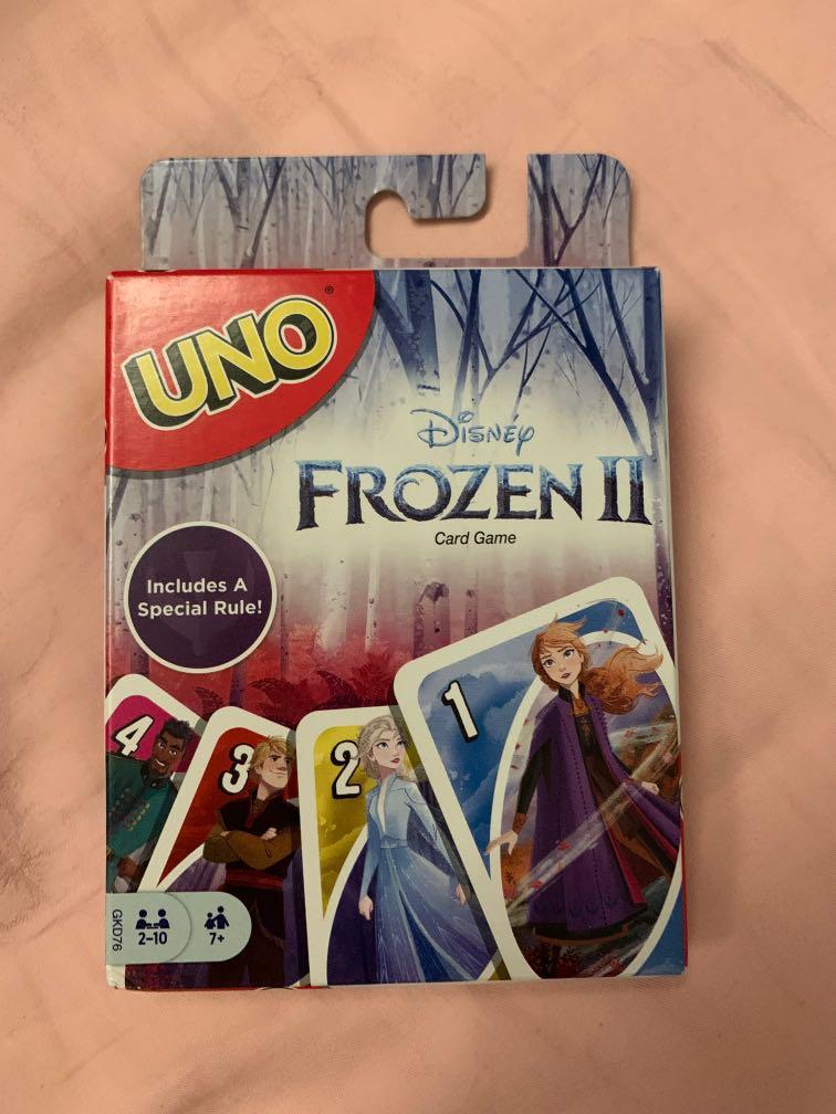 Frozen 2 UNO cards, Hobbies & Toys, Toys & Games on Carousell