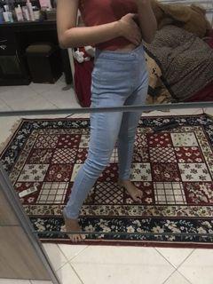 High waist jeans