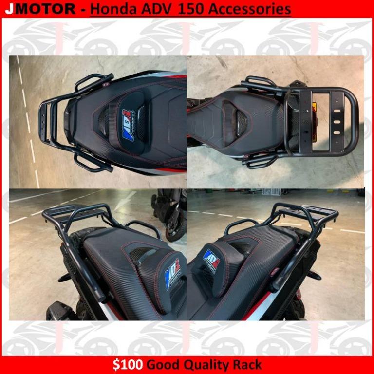 honda adv 150 floorboard crash bar rack, Motorcycles, Motorcycle ...