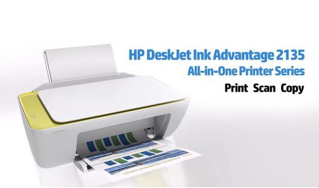Hp Deskjet Ink Advantage 2135 All In One Printer Full Set Original Hp Malaysia Electronics Others On Carousell