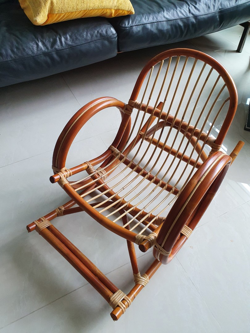 Kids rattan rocking chair, Babies & Kids, Baby Nursery & Kids Furniture ...