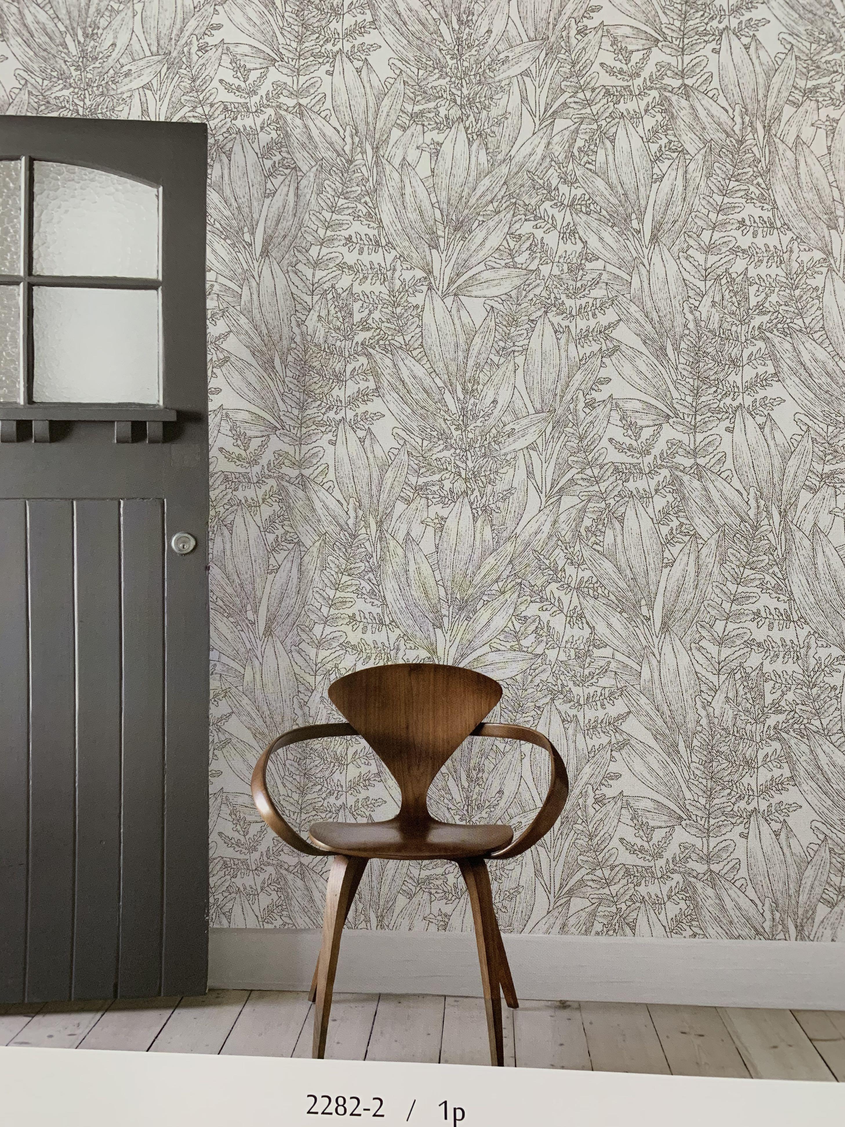 Korea Wallpaper Leaf Design For Living Room Bedroom Home