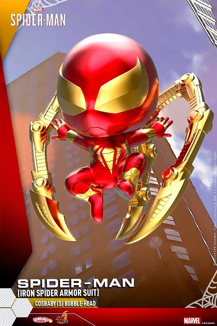 MISB Hot Toys Cosbaby Marvel Spiderman Iron Spider Armor Suit Spider Man Gamerverse Hobbies Toys Toys Games on Carousell