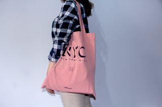 Norbury Totebag Simple Pink - Cotton Twill - Unisex