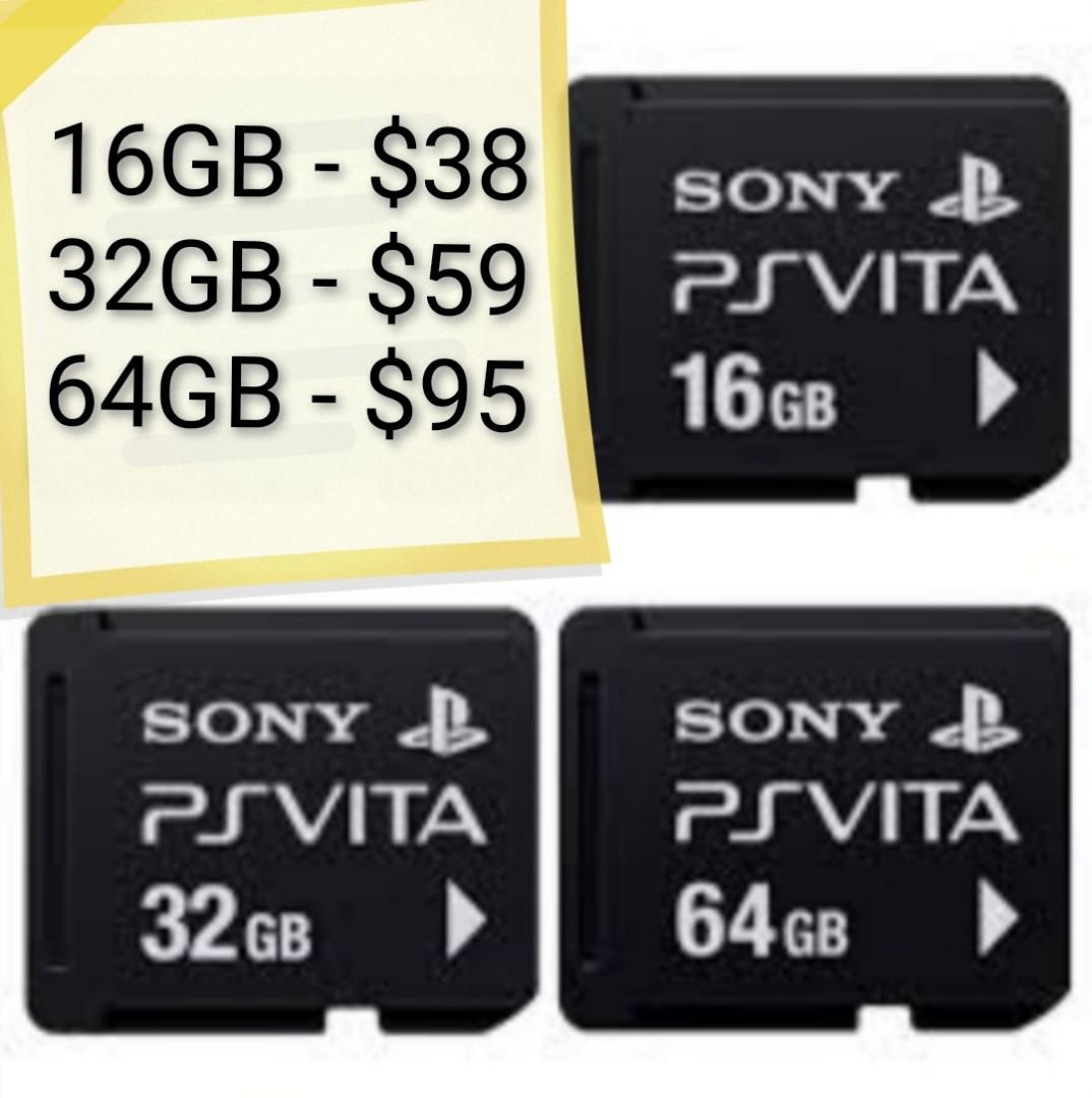 Sony ps vita best sale memory card 64gb