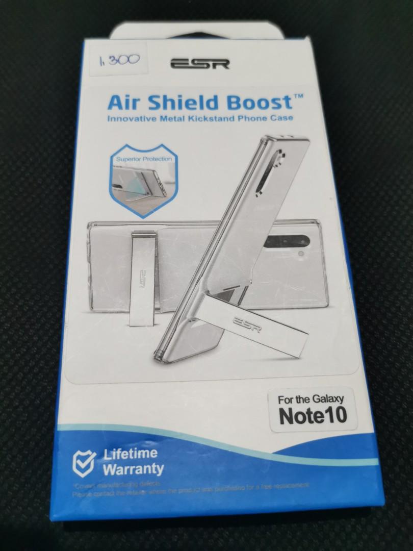 Original Samsung Note 10 ESR Metal Kickstand Clear Case (Category: Cases & Sleeves) located in Manila. Submitted by doriginal (Listing ID 1001087517, Image 2). Description: Original ESR For Samsung Note 10 Heavy Duty Metal Kickstand Clear Case Mall Price 1300 With Official Receipt.