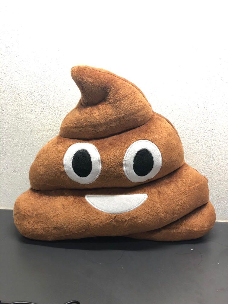Poop emoji cushion, Hobbies & Toys, Toys & Games on Carousell