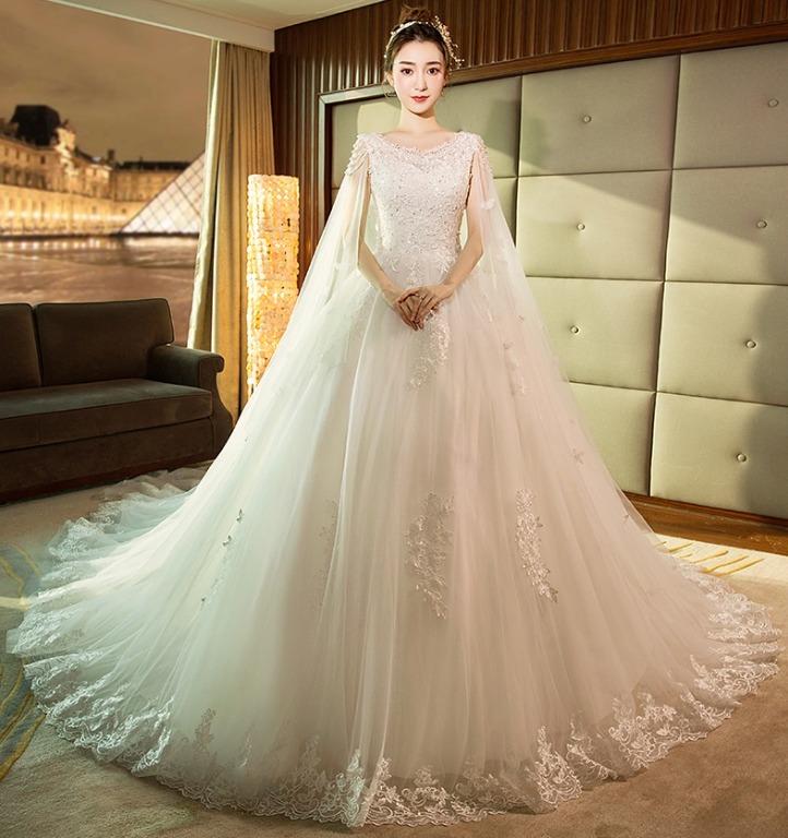 Chiffon online wedding cape