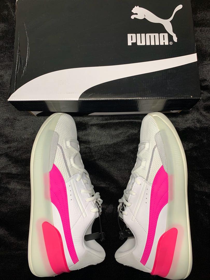 puma pink basketball shoes