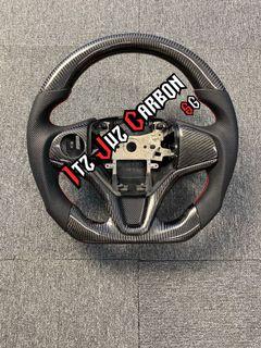 (Ready stock) Honda Vezel shuttle Fit HRV Carbon fibre steering wheel